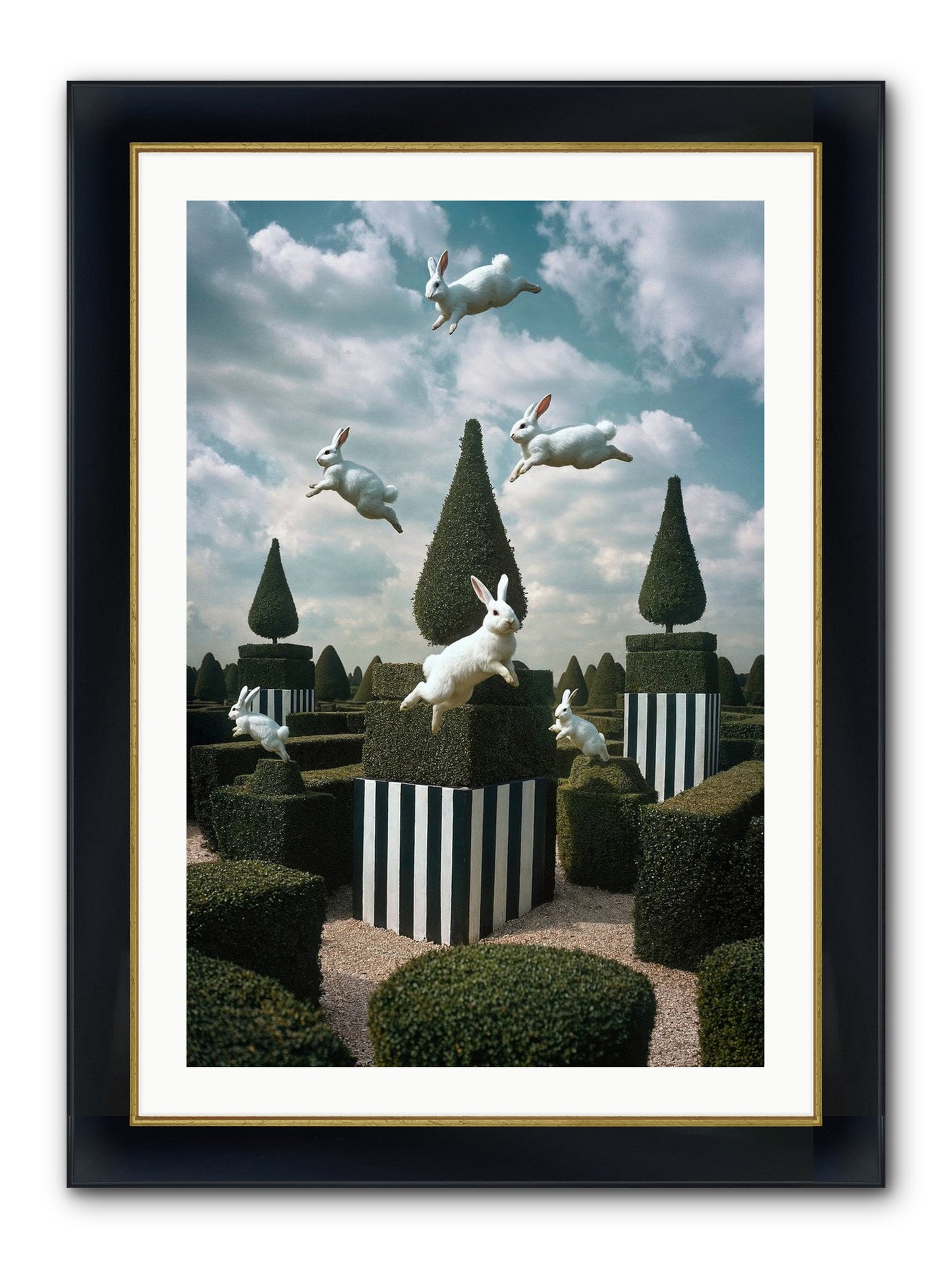 Jolly Good Time No. 1 Framed Print - Wide Black w/Gold 24x36