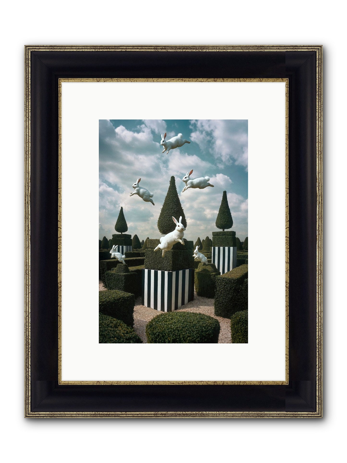 Jolly Good Time No. 1 Framed Print - Black & Gold 8x12