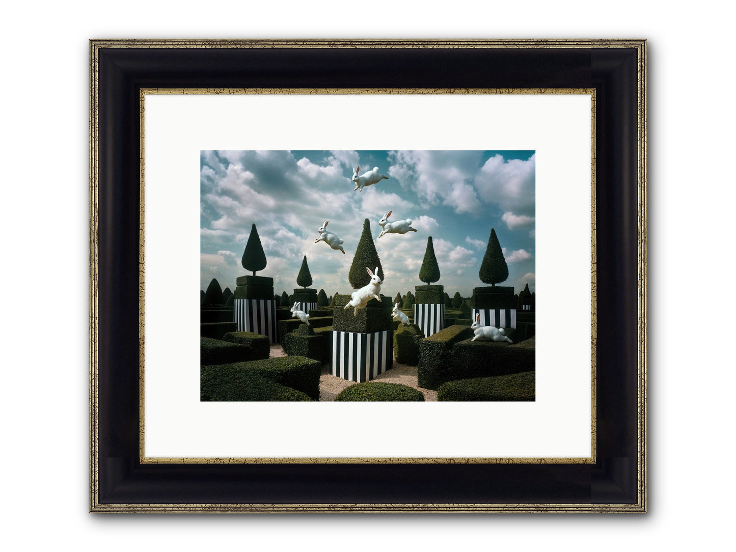 Jolly Good Time No. 2 Framed Print - Black & Gold 12x9