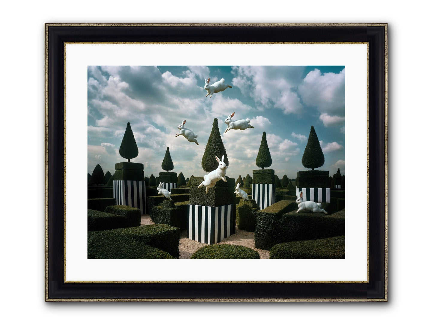 Jolly Good Time No. 2 Framed Print - Black & Gold 24x18