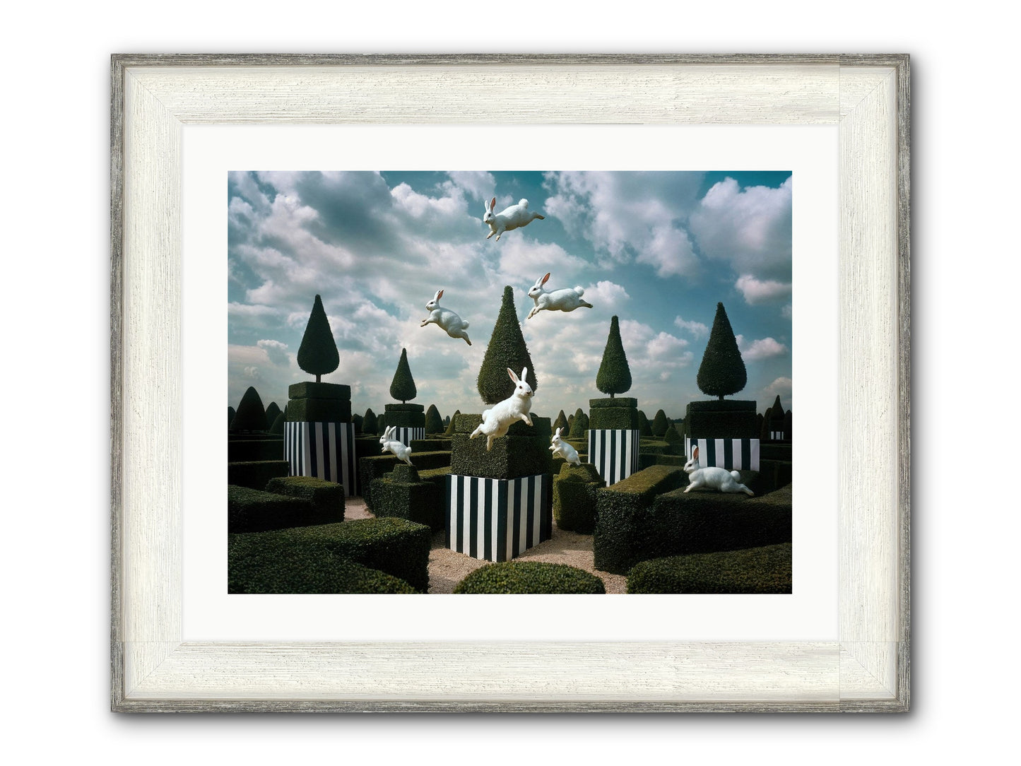 Jolly Good Time No. 2 Framed Print - Driftwood White 24x18