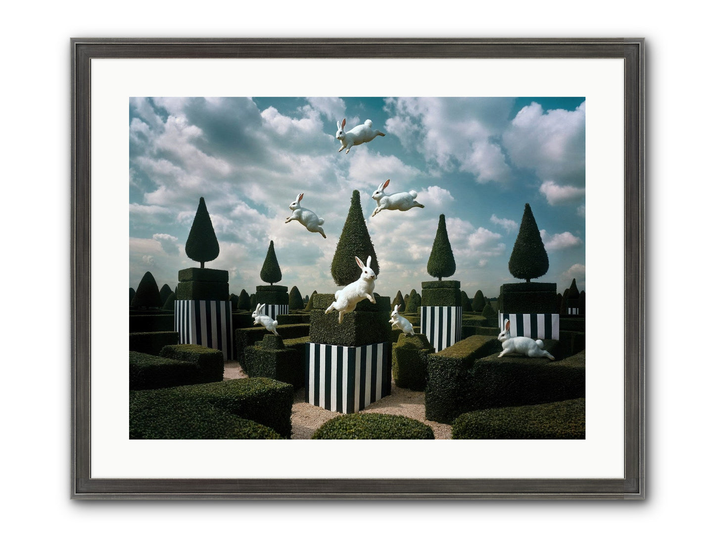 Jolly Good Time No. 2 Framed Print - Slimwoods Black/Silver 24x18