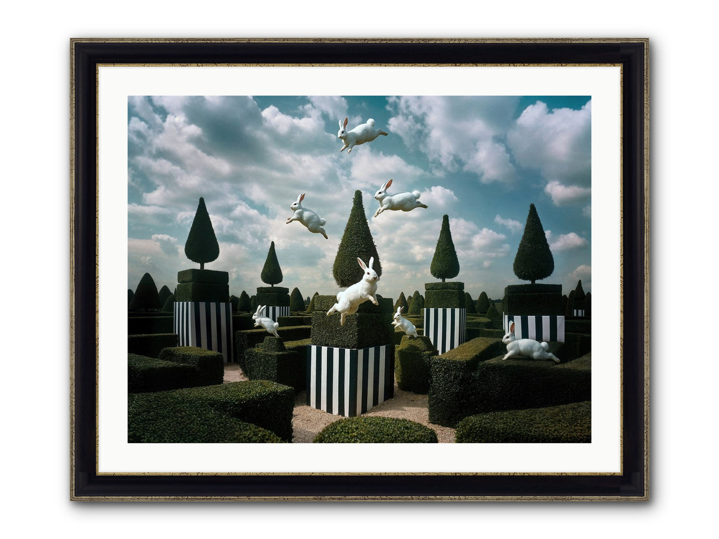 Jolly Good Time No. 2 Framed Print - Black & Gold 32x24