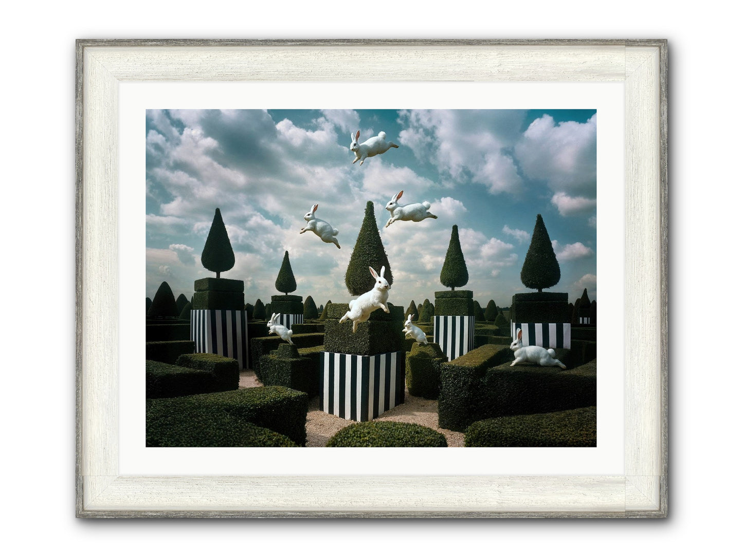 Jolly Good Time No. 2 Framed Print - Driftwood White 32x24