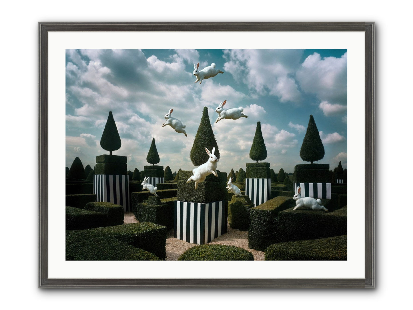 Jolly Good Time No. 2 Framed Print - Slimwoods Black/Silver 32x24
