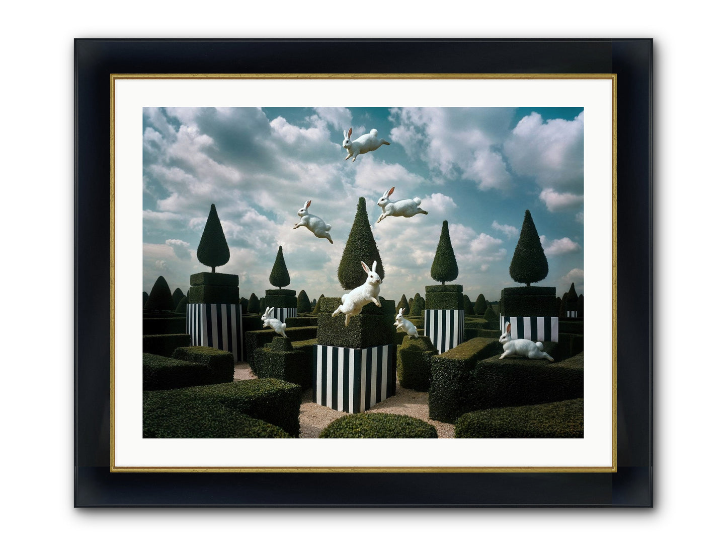 Jolly Good Time No. 2 Framed Print - Wide Black w/Gold 32x24