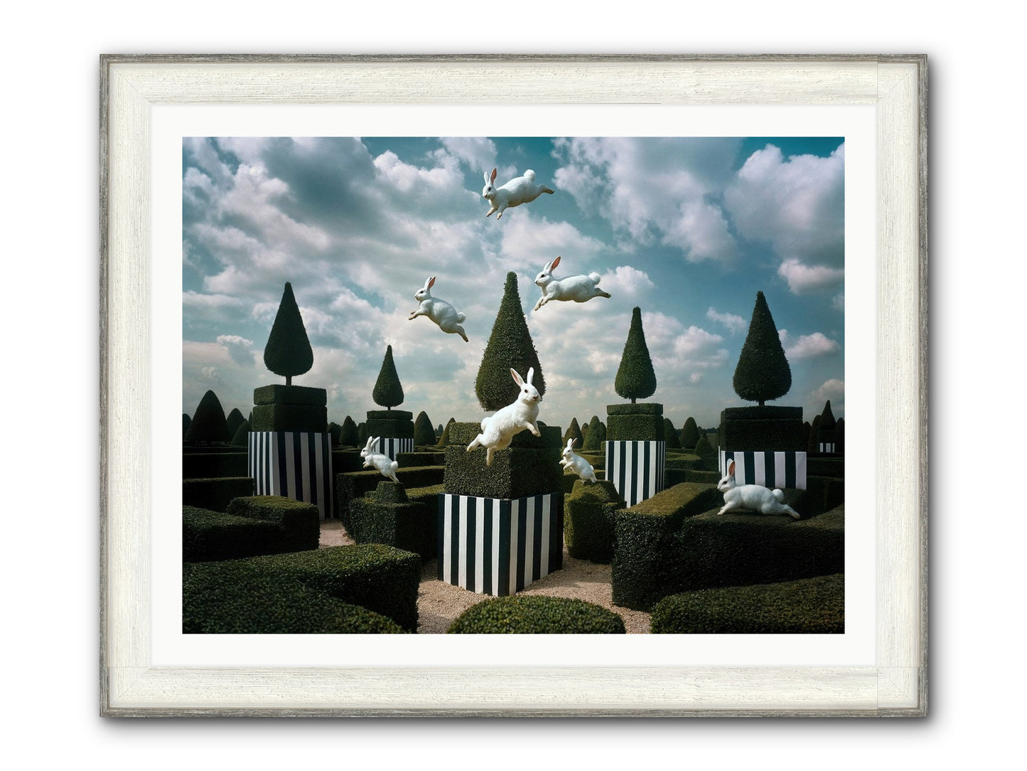 Jolly Good Time No. 2 Framed Print - Driftwood White 40x30