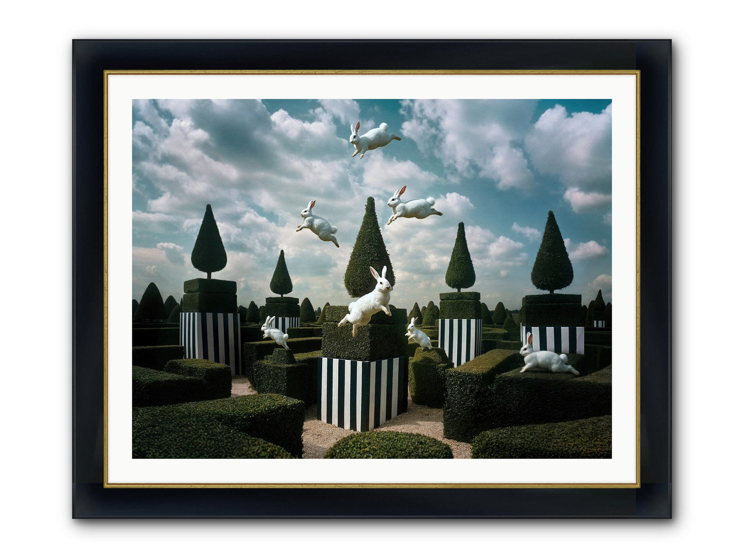 Jolly Good Time No. 2 Framed Print - Wide Black w/Gold 40x30