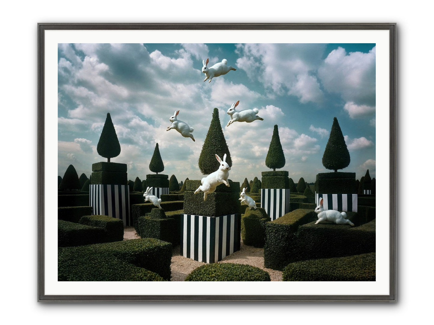Jolly Good Time No. 2 Framed Print - Slimwoods Black/Silver 48x36