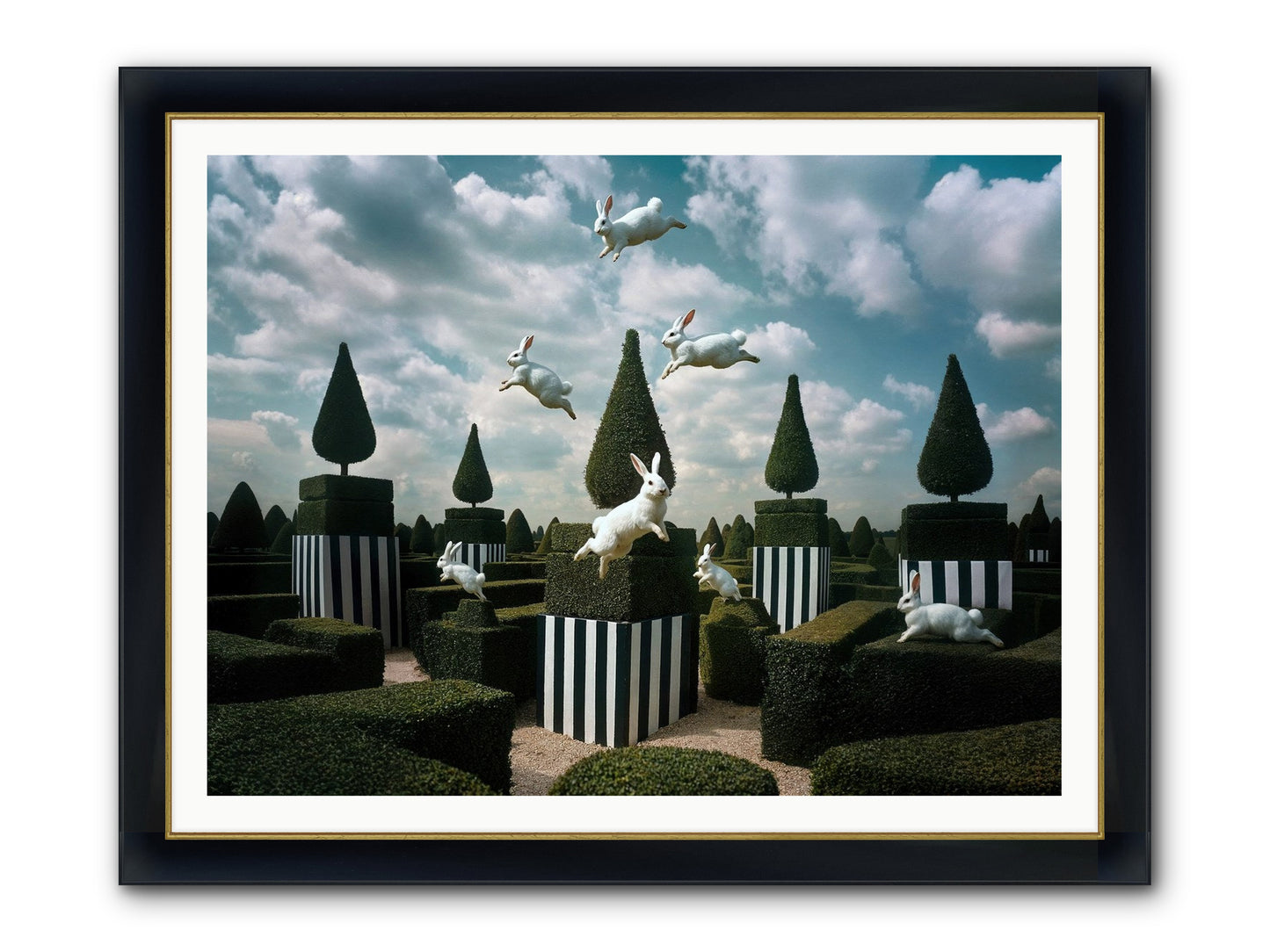 Jolly Good Time No. 2 Framed Print - Wide Black w/Gold 48x36