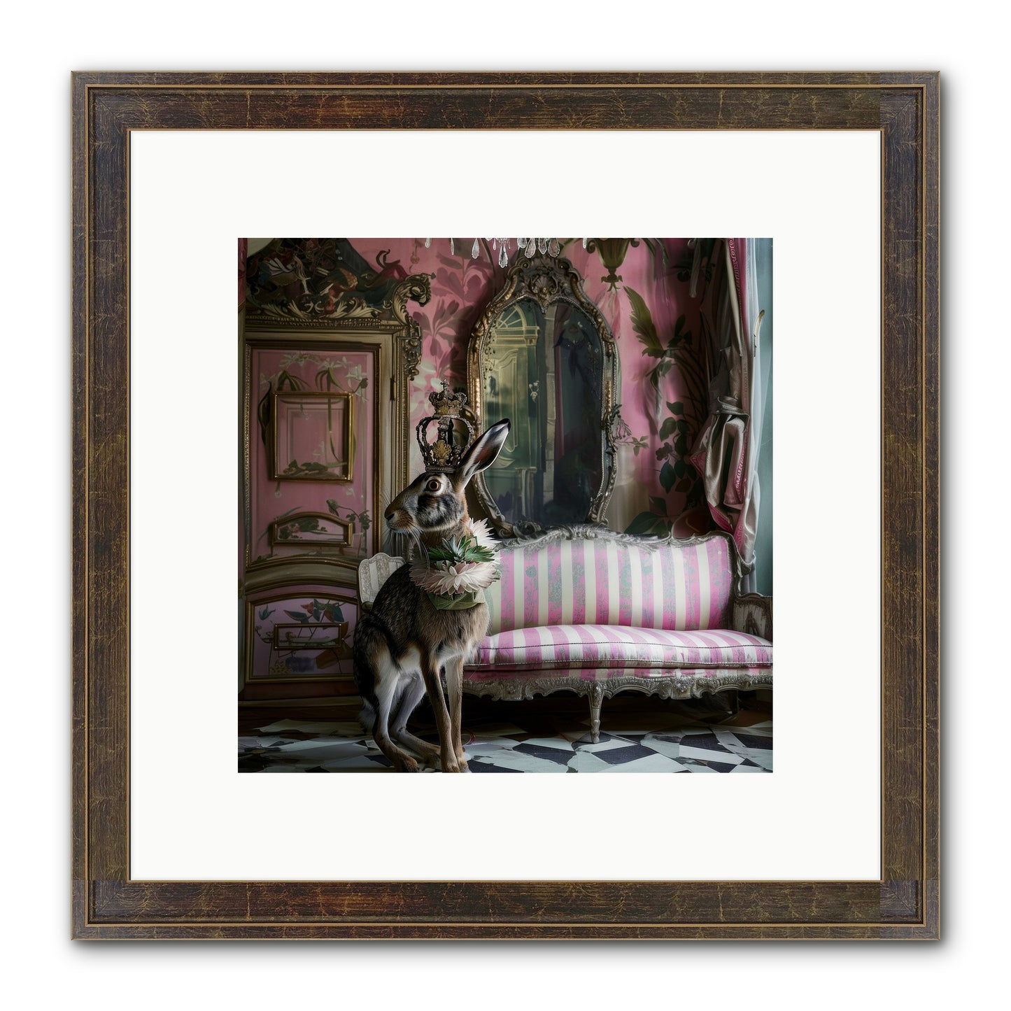 Jonquille Framed Print - Slimwoods Black/Gold 10x10