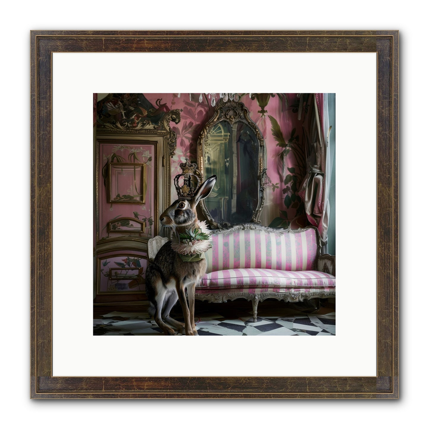 Jonquille Framed Print - Slimwoods Black/Gold 12x12