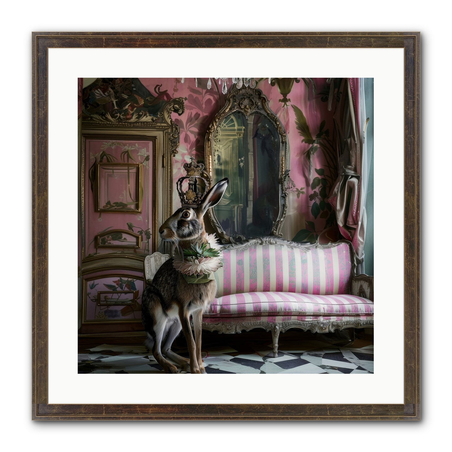 Jonquille Framed Print - Slimwoods Black/Gold 20x20