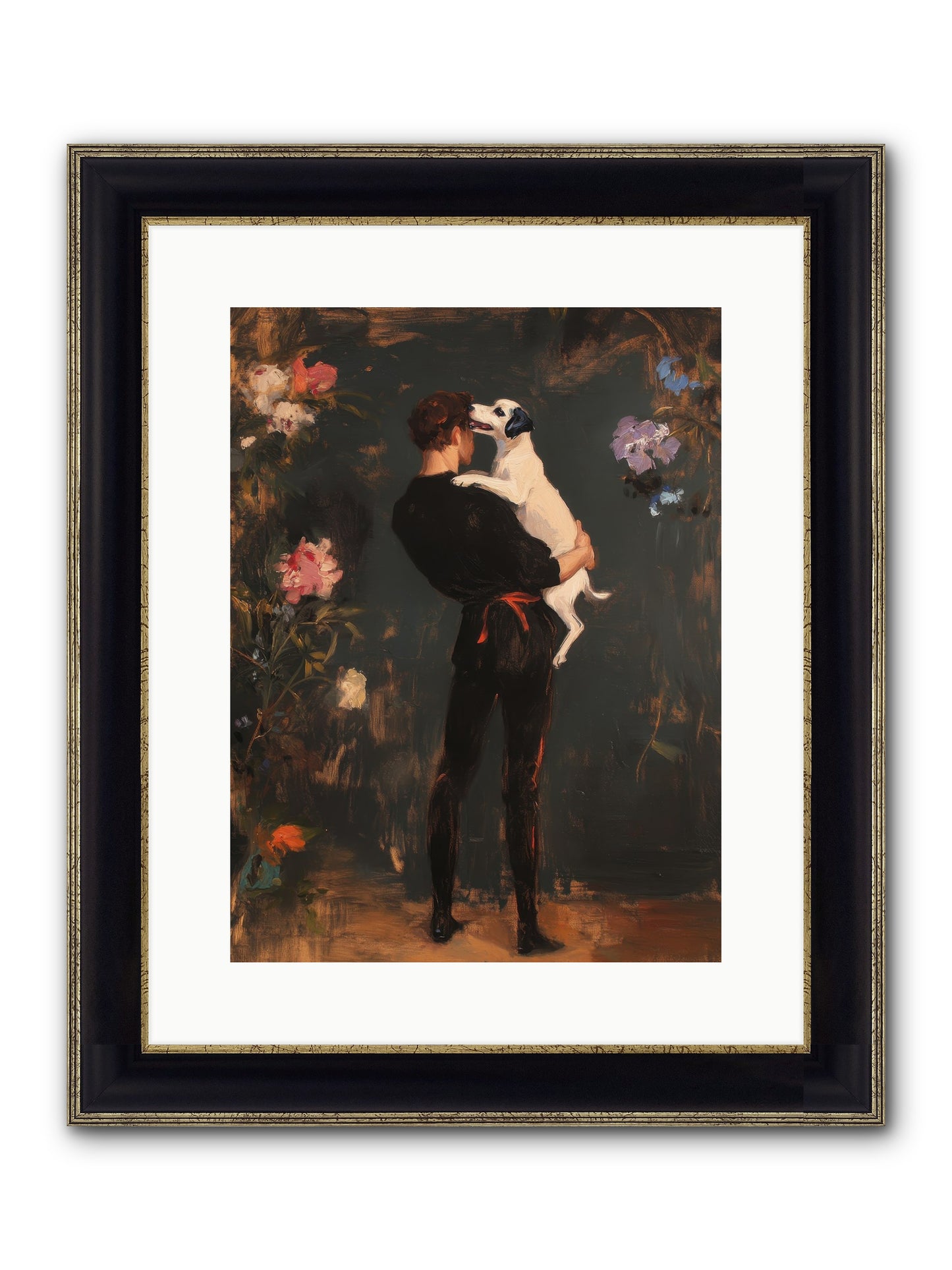 Journey's Best Friend Framed Print - Black & Gold 12x16