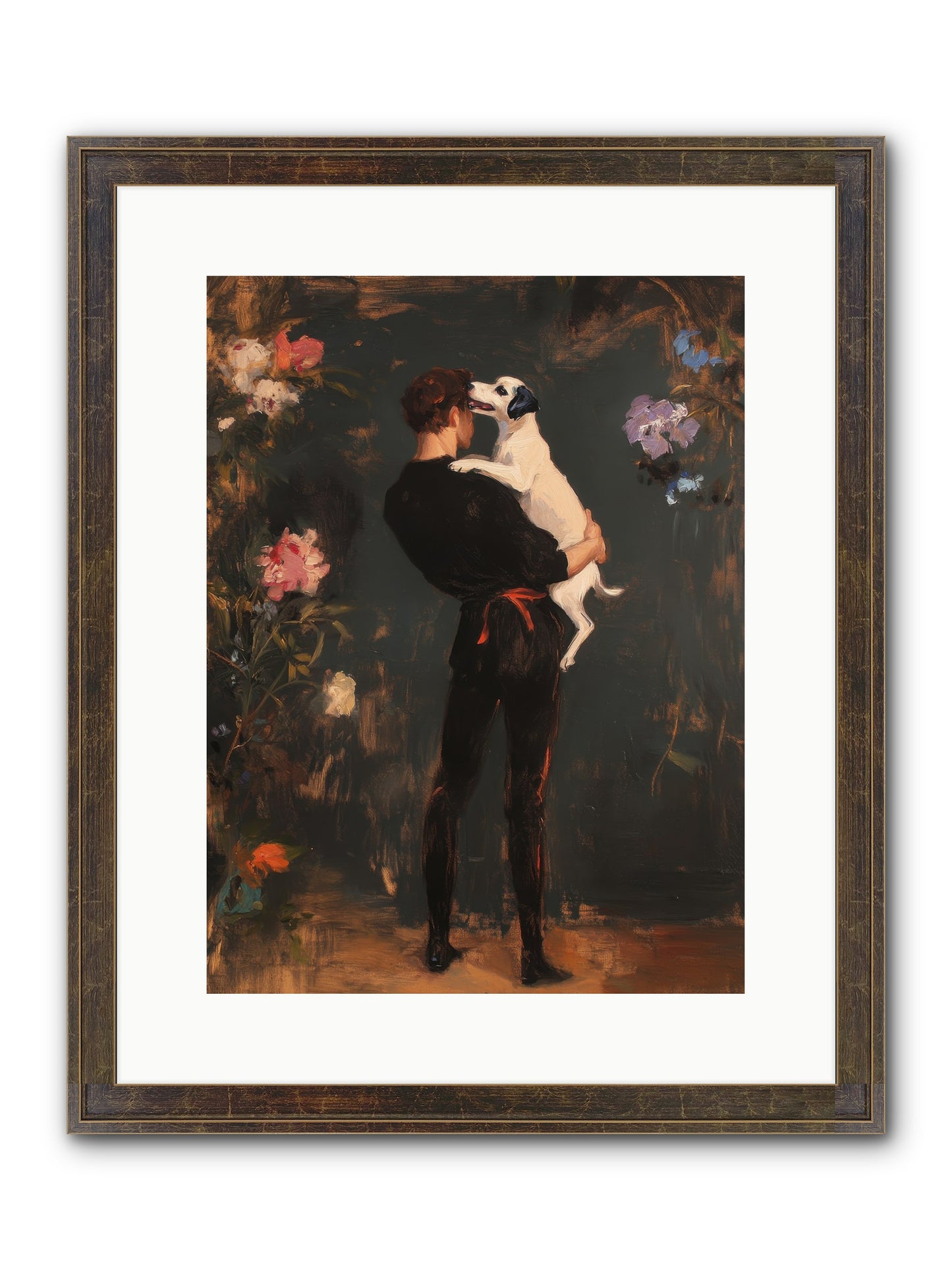 Journey's Best Friend Framed Print - Slimwoods Black/Gold 12x16