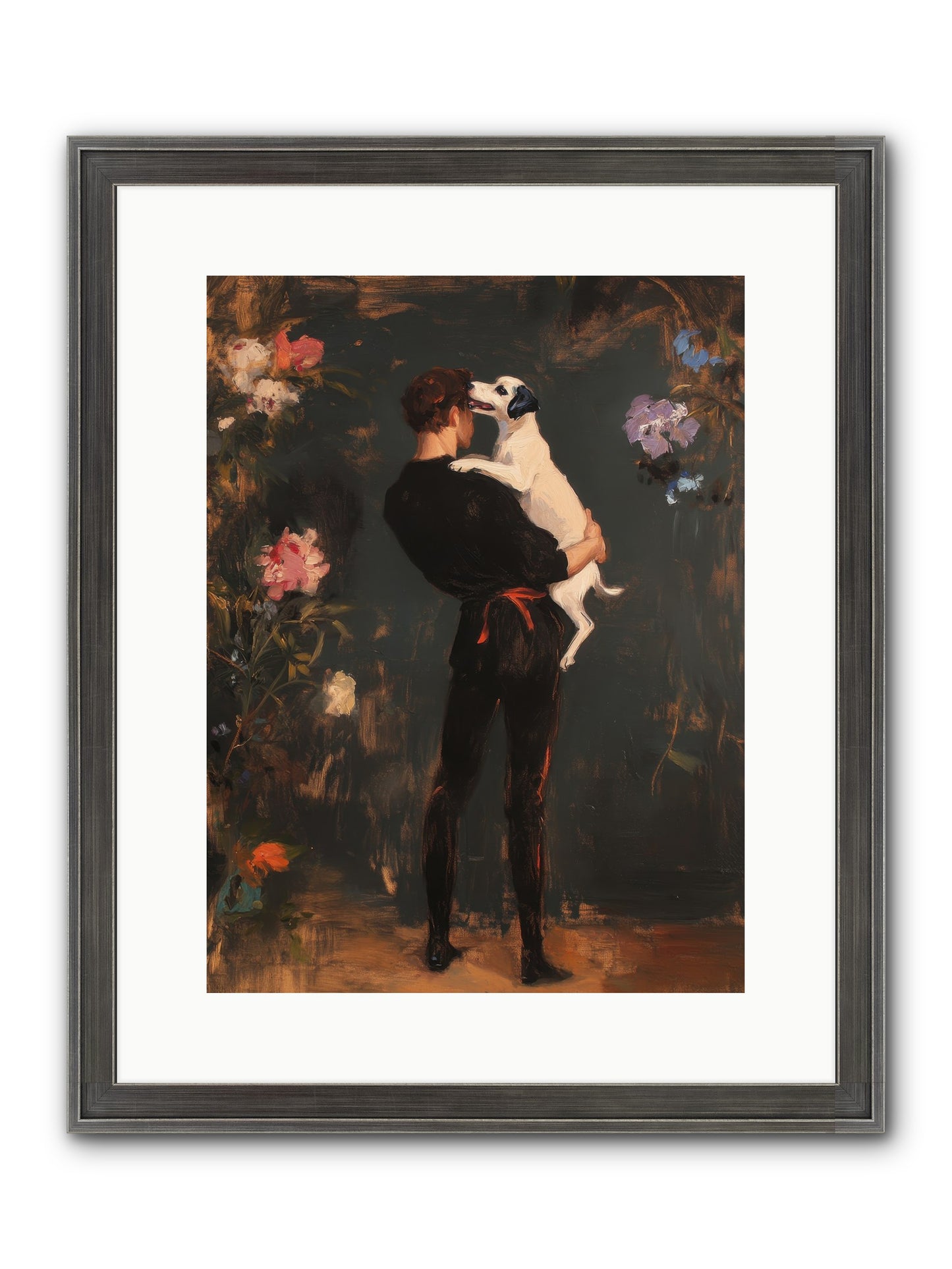 Journey's Best Friend Framed Print - Slimwoods Black/Silver 12x16