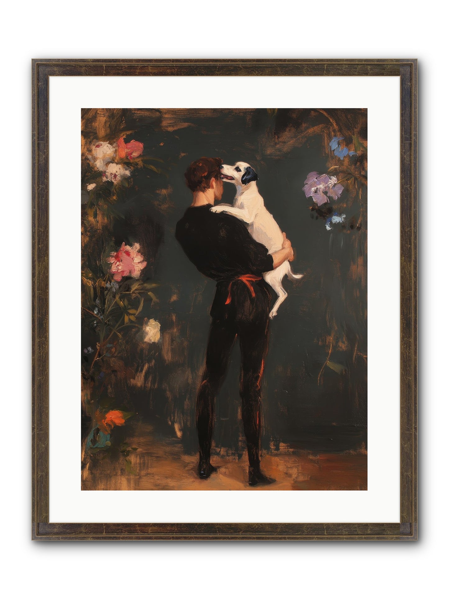 Journey's Best Friend Framed Print - Slimwoods Black/Gold 18x24