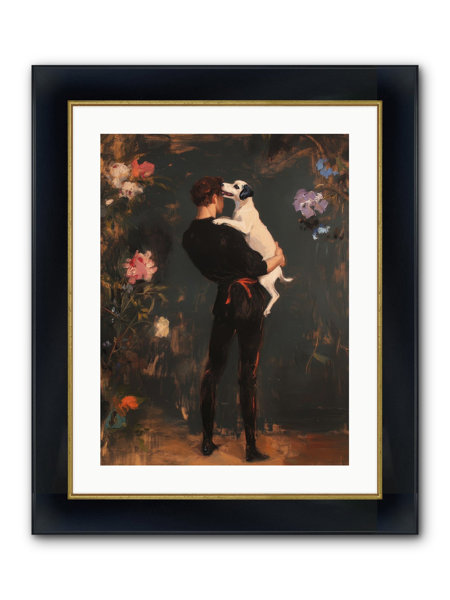 Journey's Best Friend Framed Print - Wide Black w/Gold 18x24
