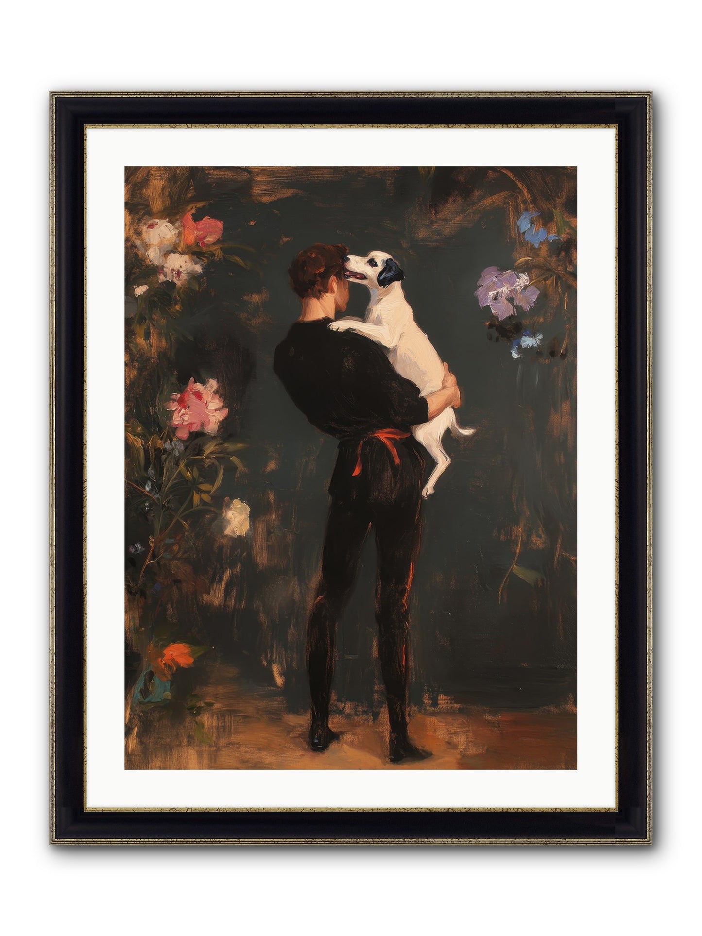 Journey's Best Friend Framed Print - Black & Gold 24x32