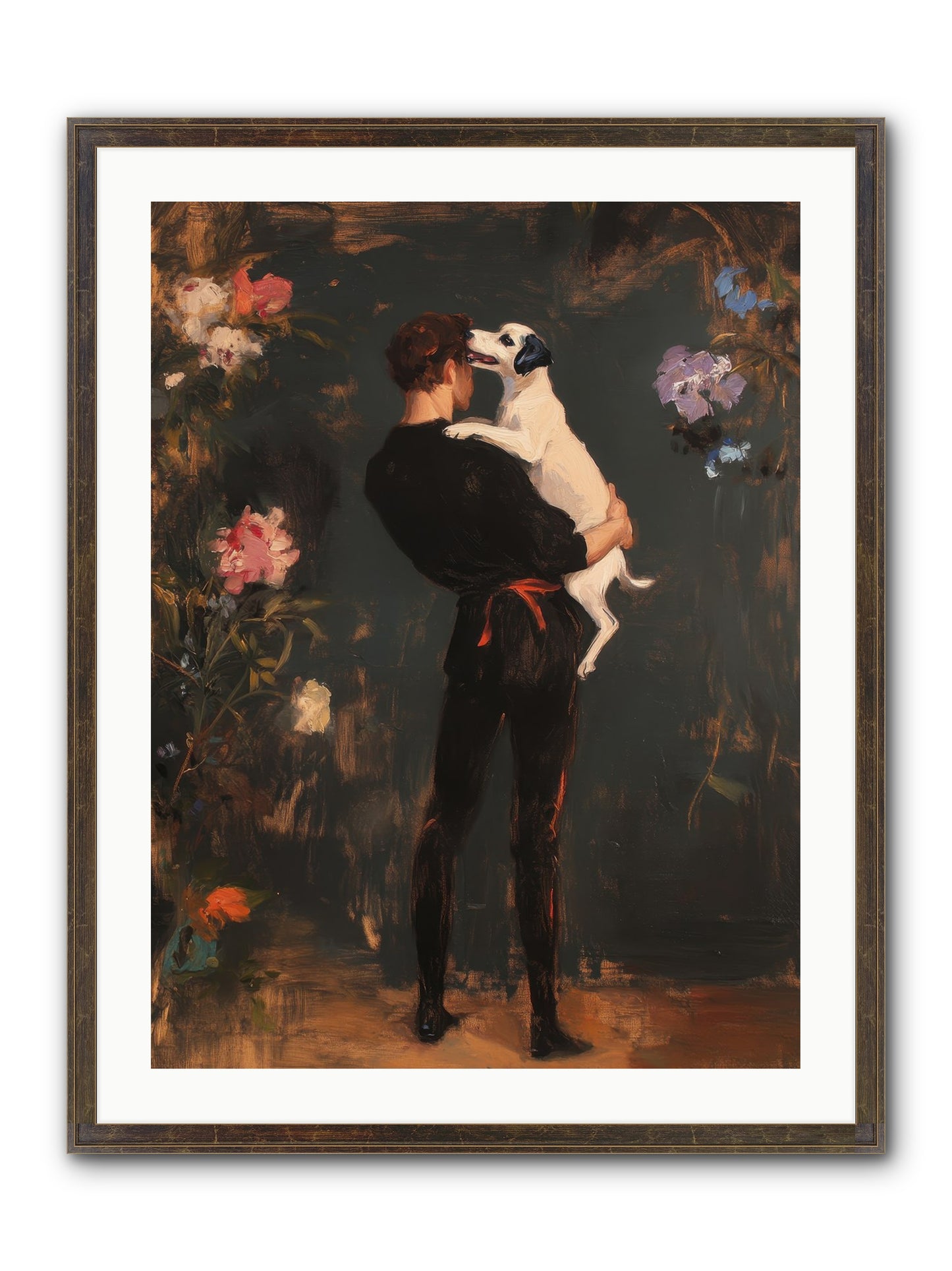 Journey's Best Friend Framed Print - Slimwoods Black/Gold 24x32
