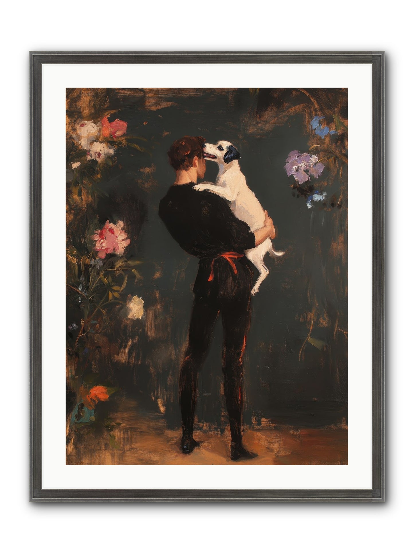Journey's Best Friend Framed Print - Slimwoods Black/Silver 24x32