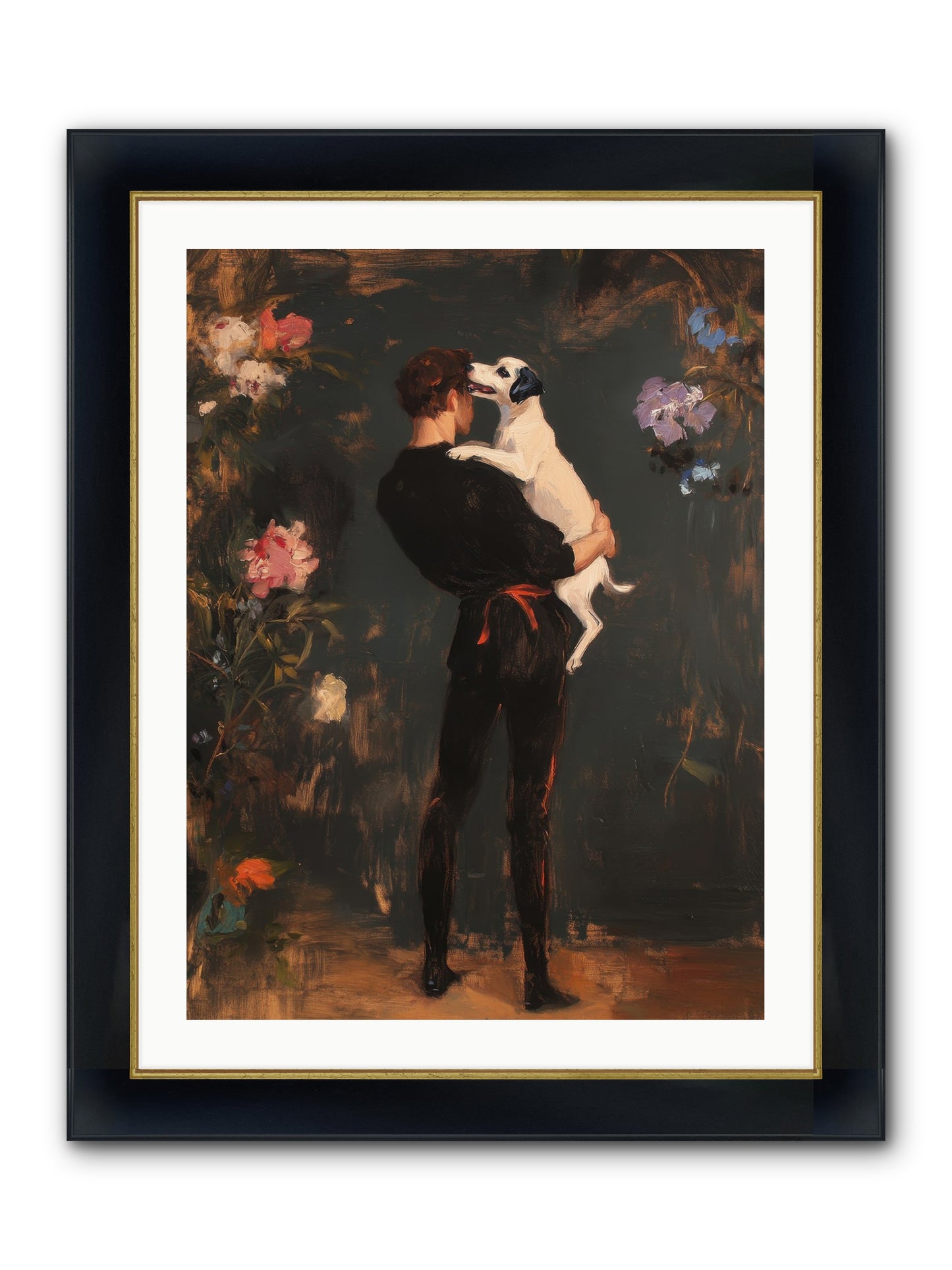 Journey's Best Friend Framed Print - Wide Black w/Gold 24x32