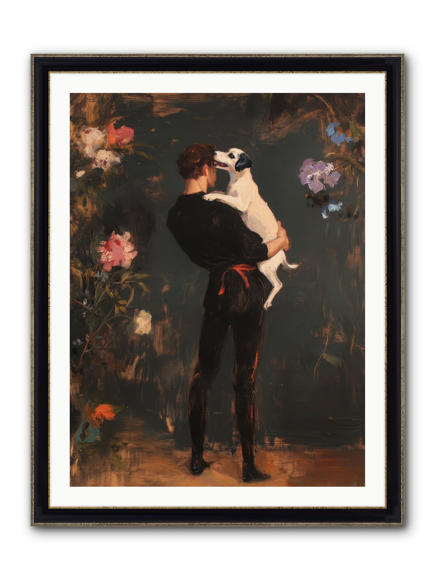 Journey's Best Friend Framed Print - Black & Gold 30x40