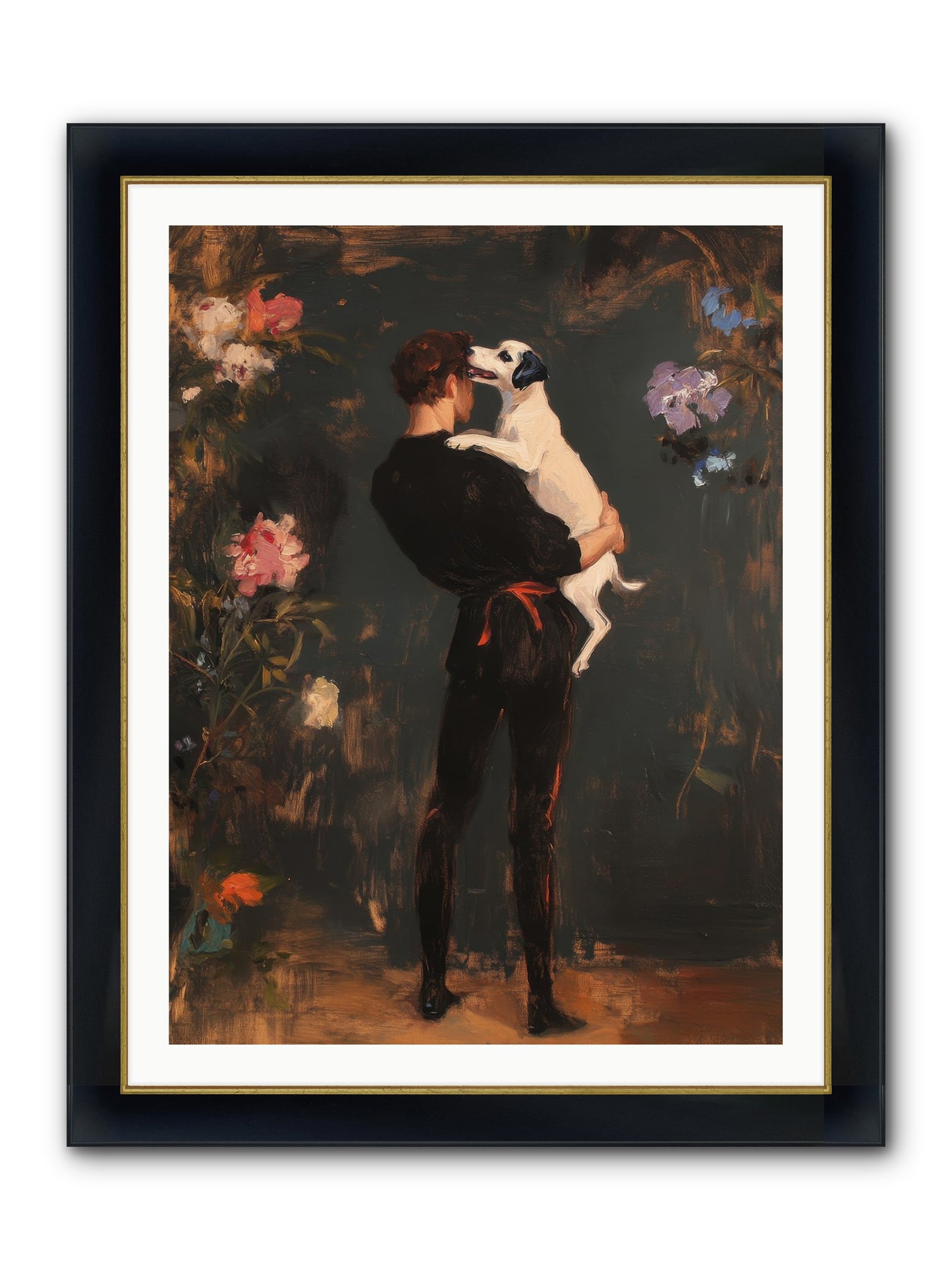 Journey's Best Friend Framed Print - Wide Black w/Gold 30x40