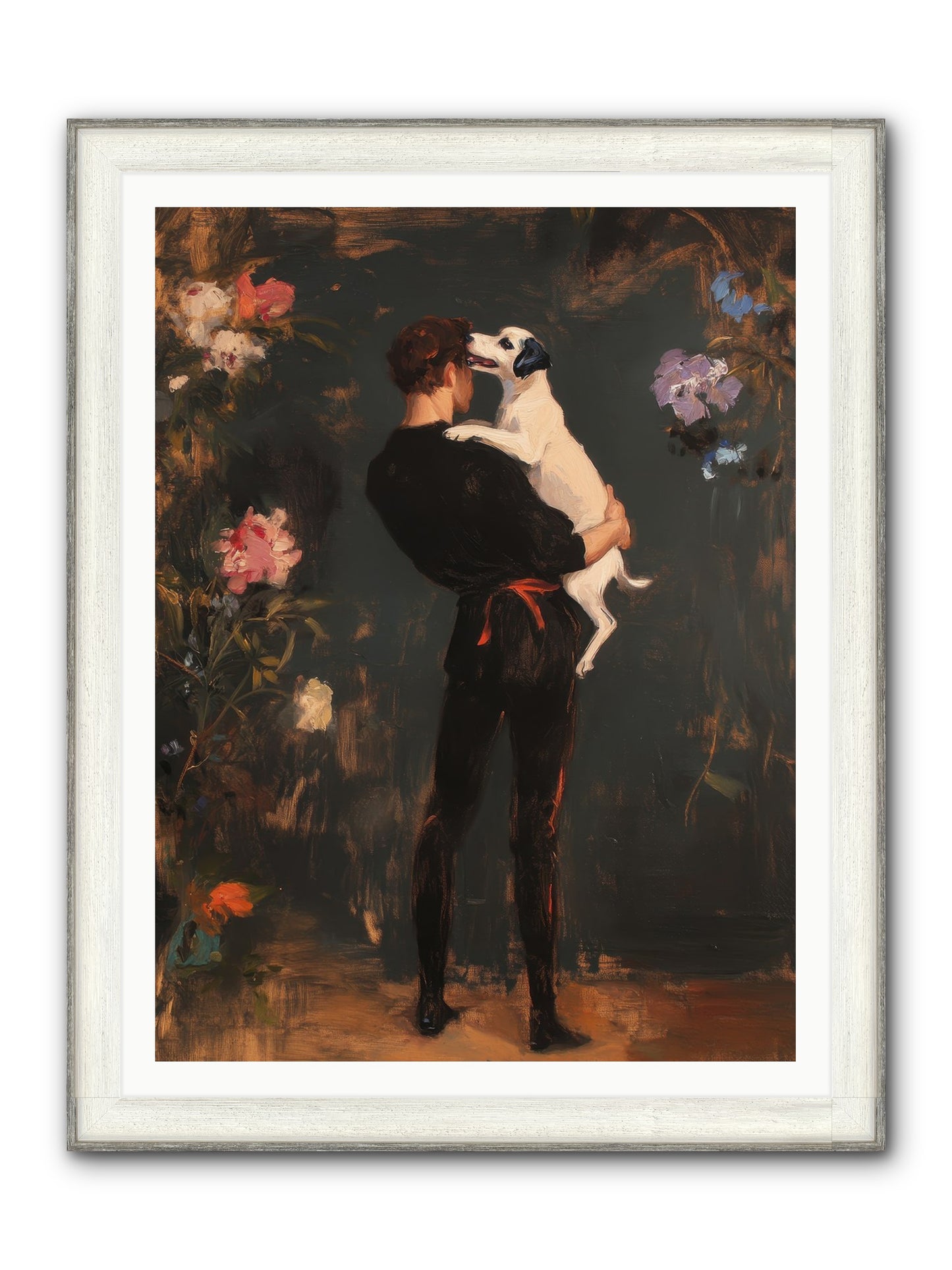 Journey's Best Friend Framed Print - Driftwood White 36x48