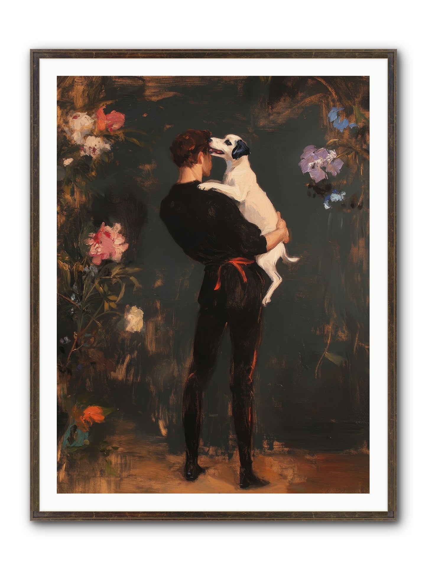 Journey's Best Friend Framed Print - Slimwoods Black/Gold 36x48