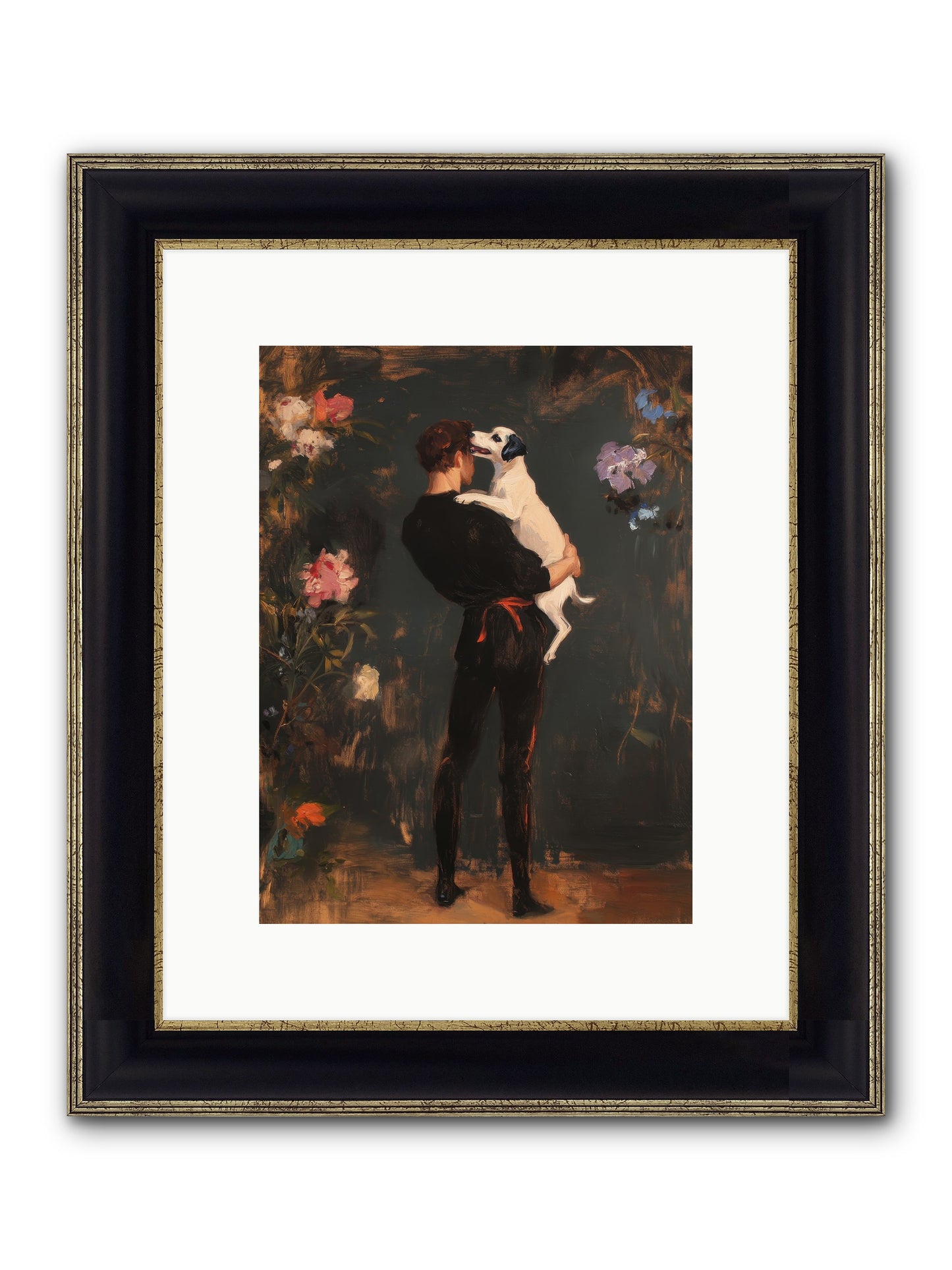 Journey's Best Friend Framed Print - Black & Gold 9x12