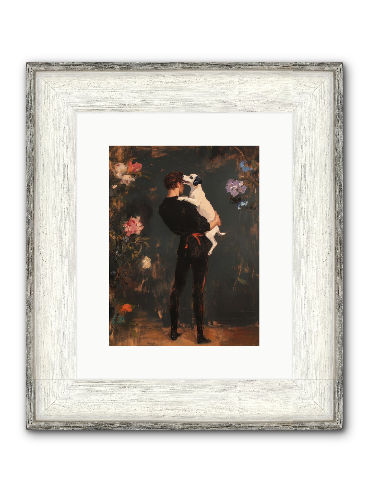 Journey's Best Friend Framed Print - Driftwood White 9x12