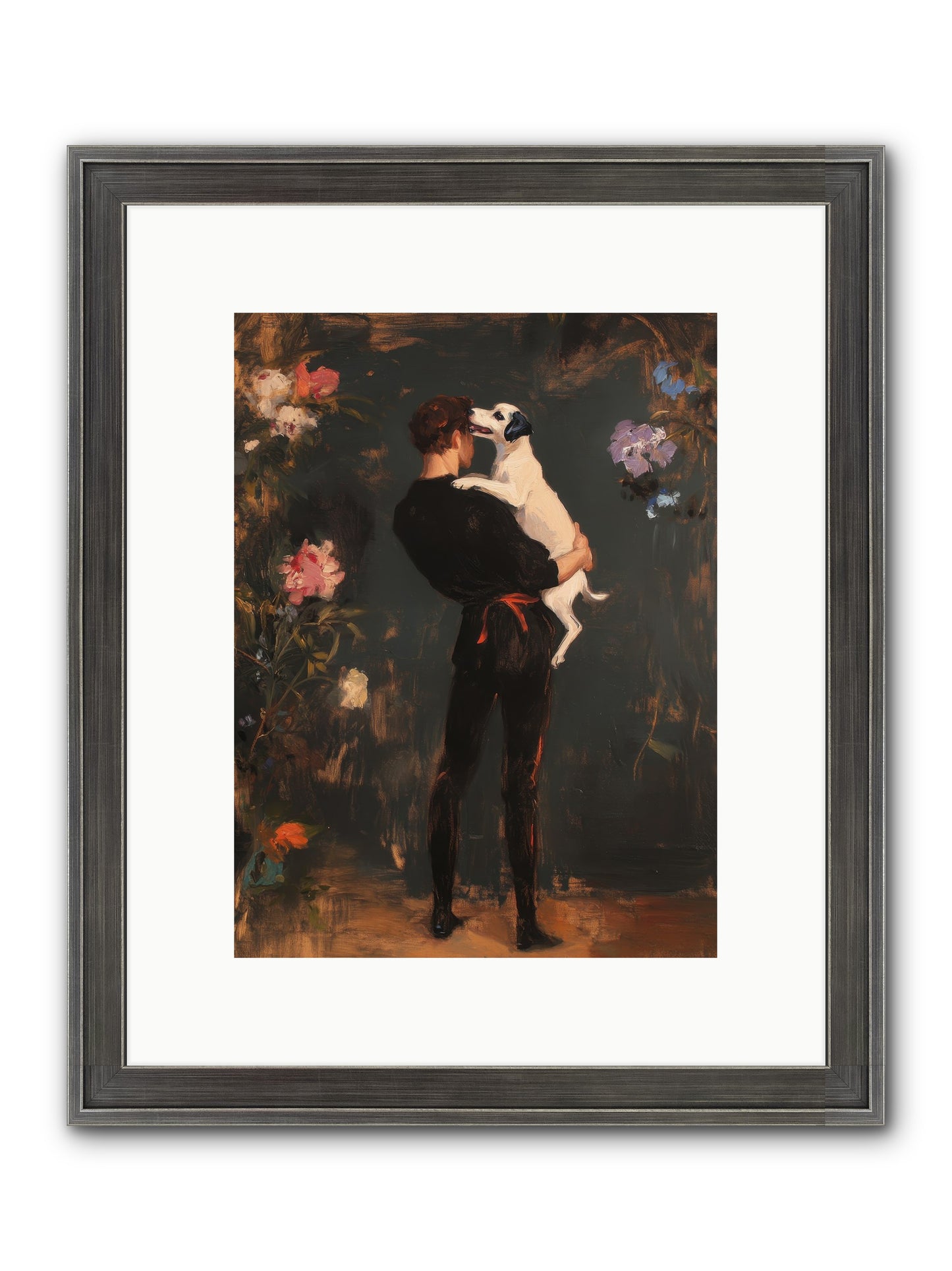 Journey's Best Friend Framed Print - Slimwoods Black/Silver 9x12