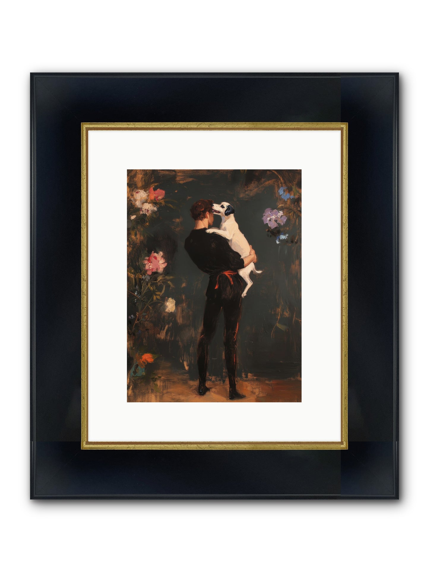 Journey's Best Friend Framed Print - Wide Black w/Gold 9x12