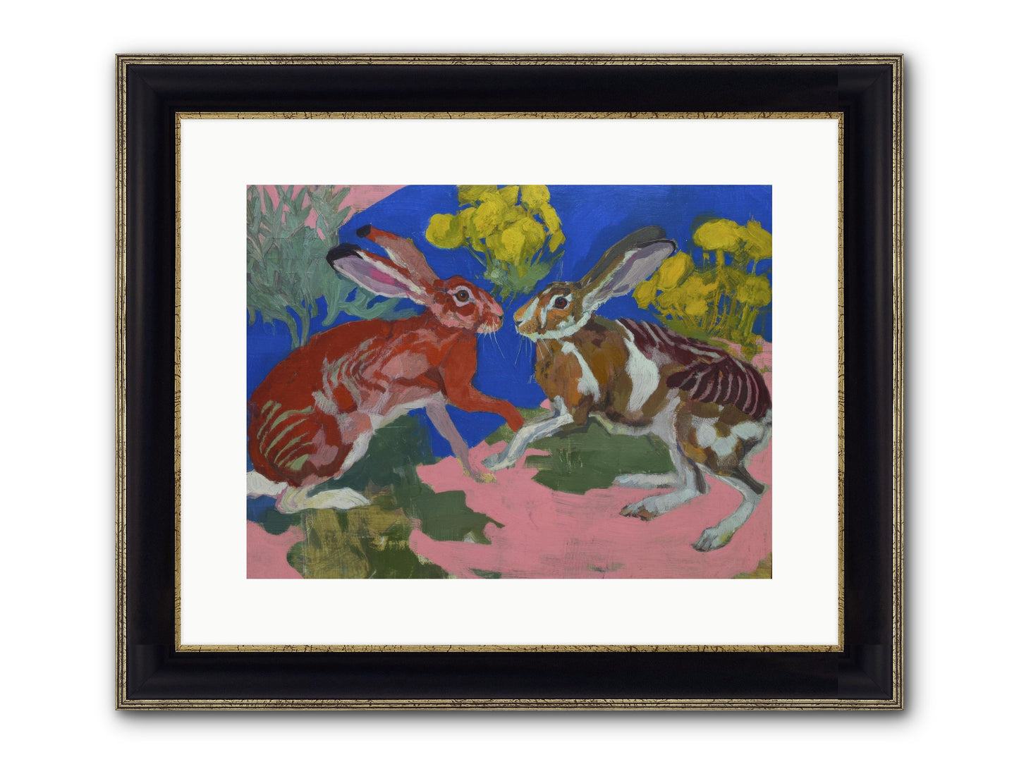 Joy Remembered Us Framed Print - Black & Gold 16x12