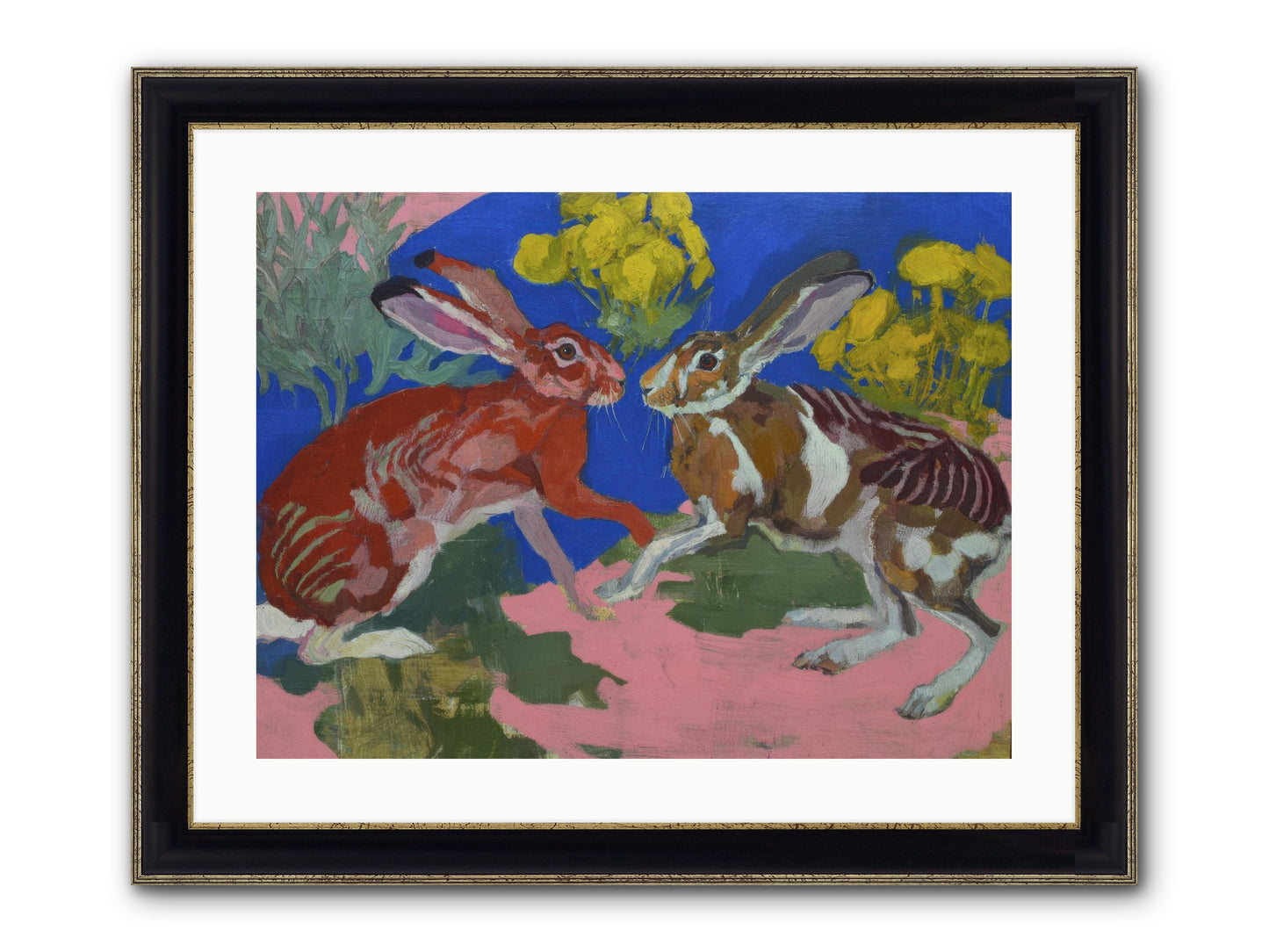Joy Remembered Us Framed Print - Black & Gold 24x18