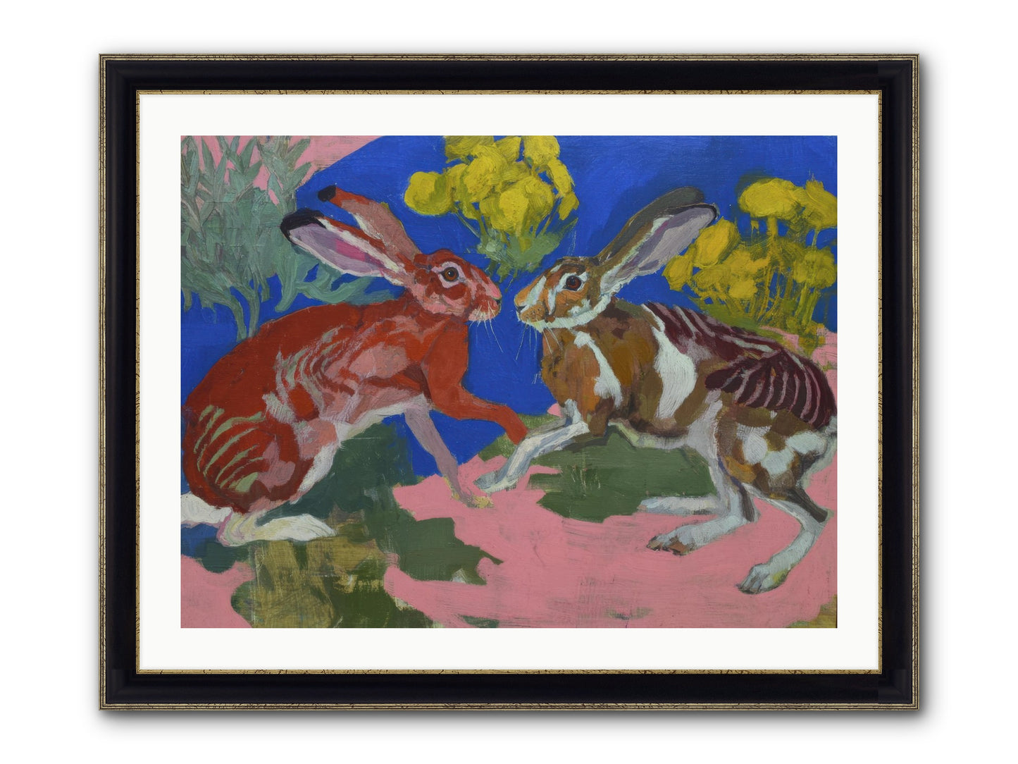Joy Remembered Us Framed Print - Black & Gold 32x24