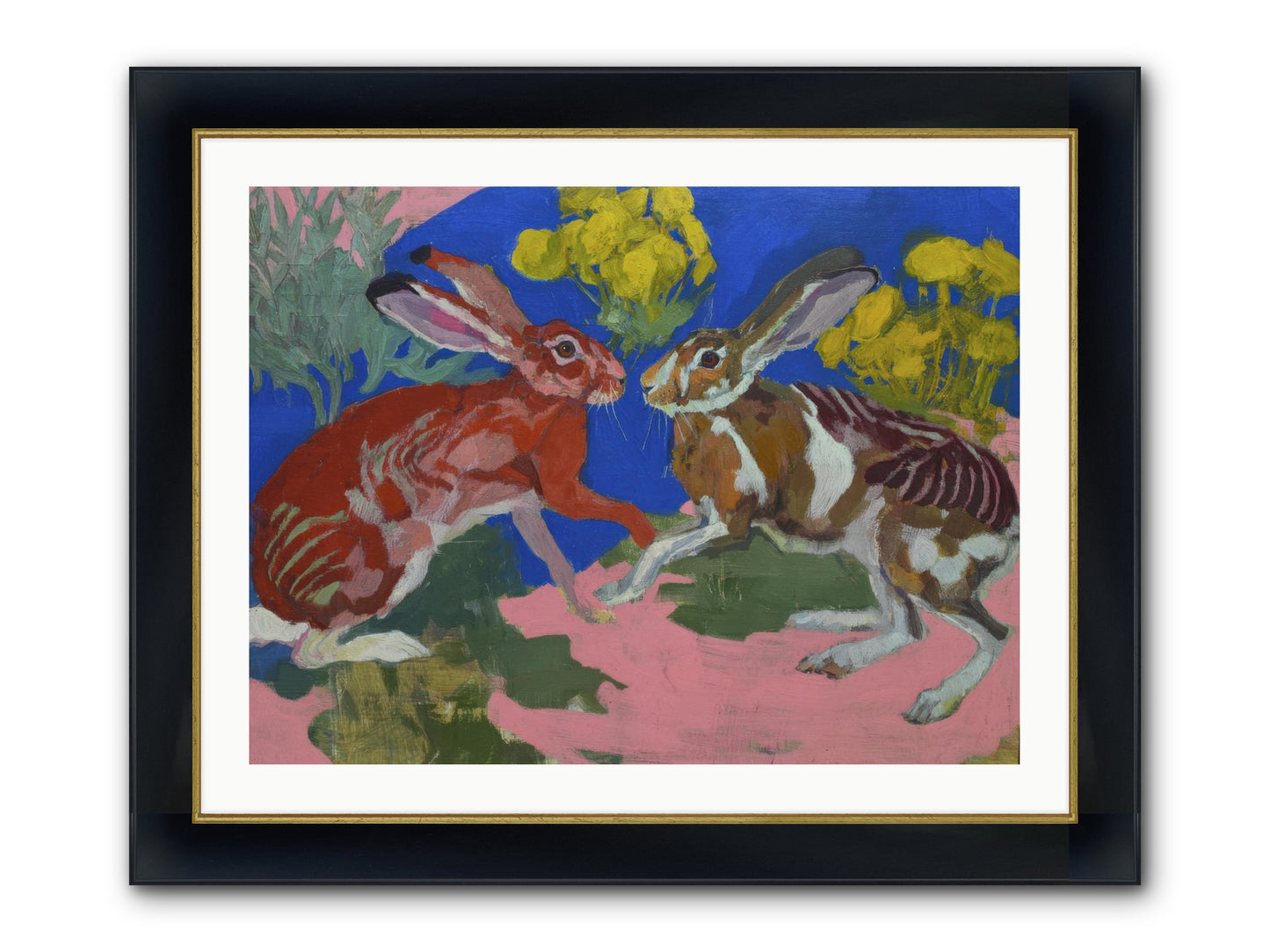 Joy Remembered Us Framed Print - Wide Black w/Gold 32x24