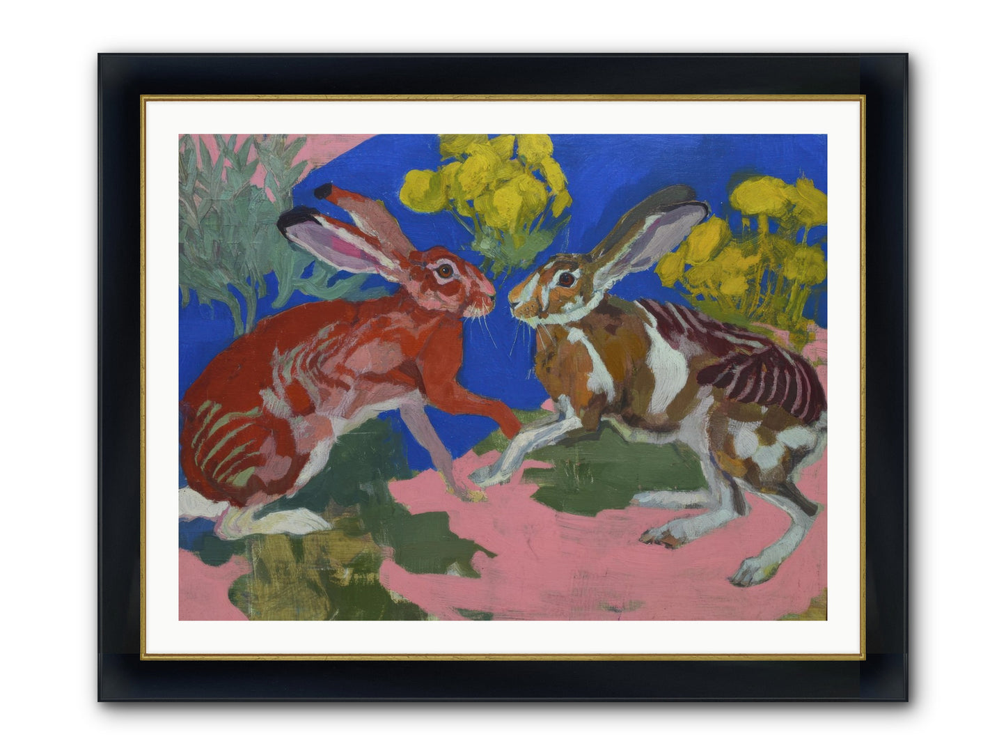 Joy Remembered Us Framed Print - Wide Black w/Gold 40x30