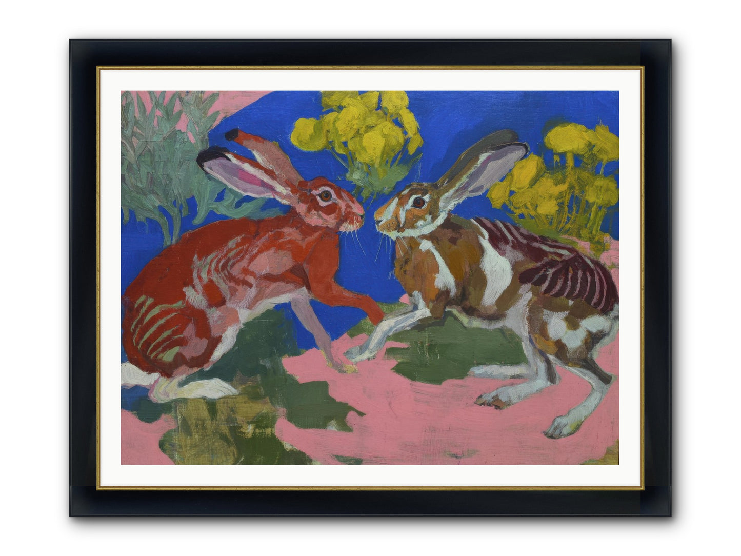 Joy Remembered Us Framed Print - Wide Black w/Gold 48x36
