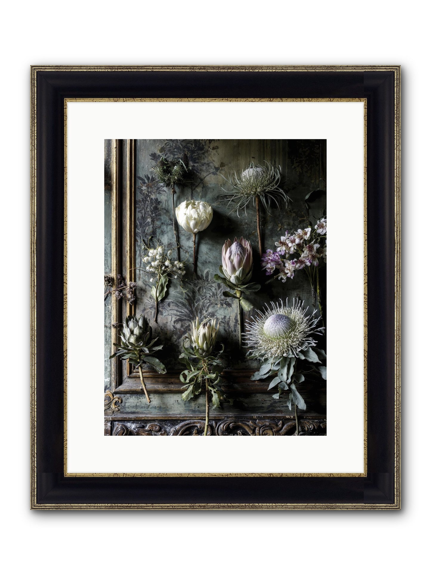 Joy's Beautiful Melancholy Framed Print - Black & Gold 12x16