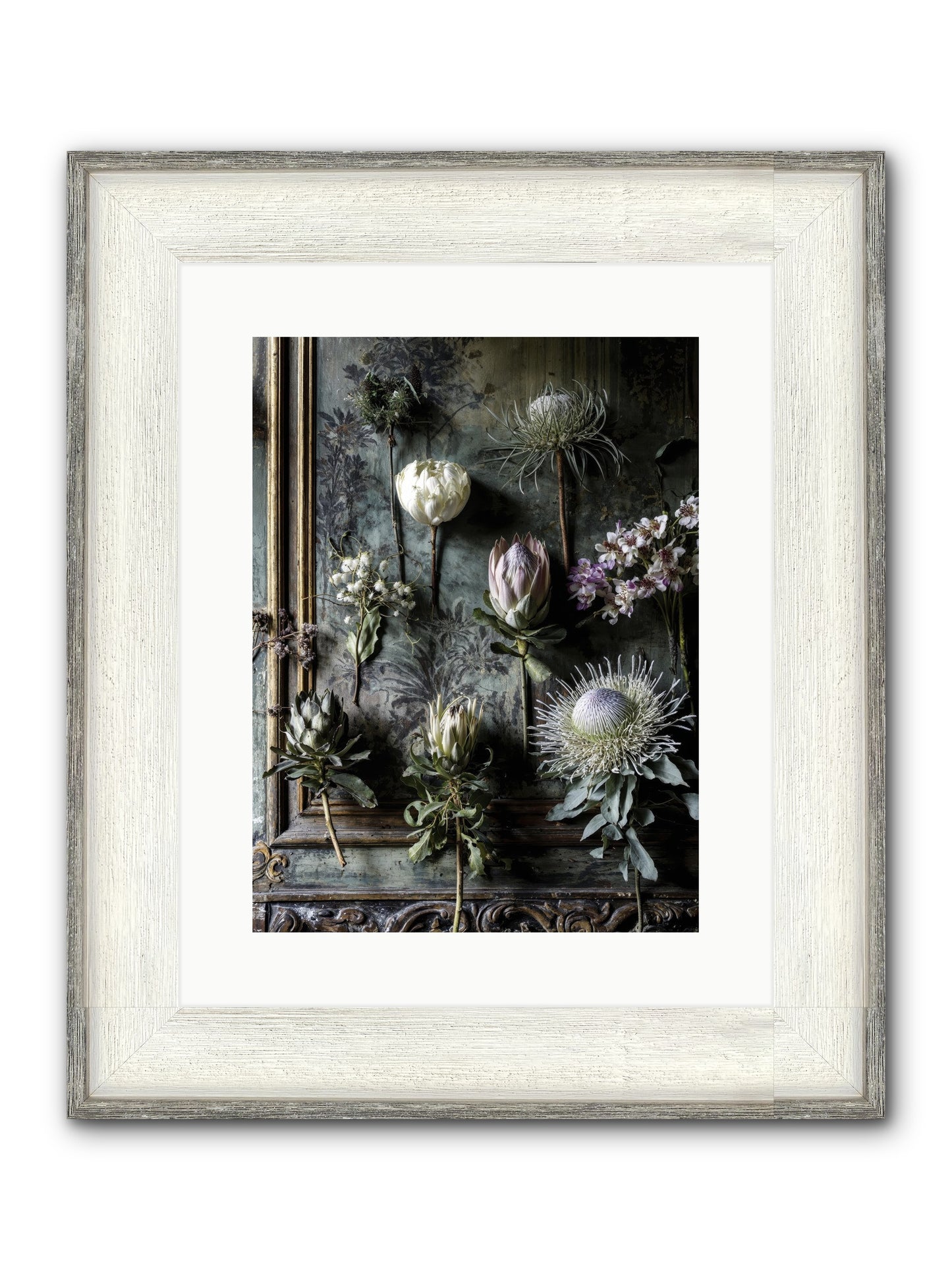 Joy's Beautiful Melancholy Framed Print - Driftwood White 12x16