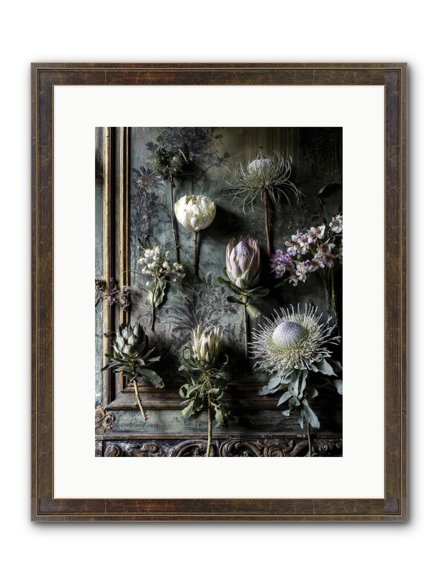 Joy's Beautiful Melancholy Framed Print - Slimwoods Black/Gold 12x16