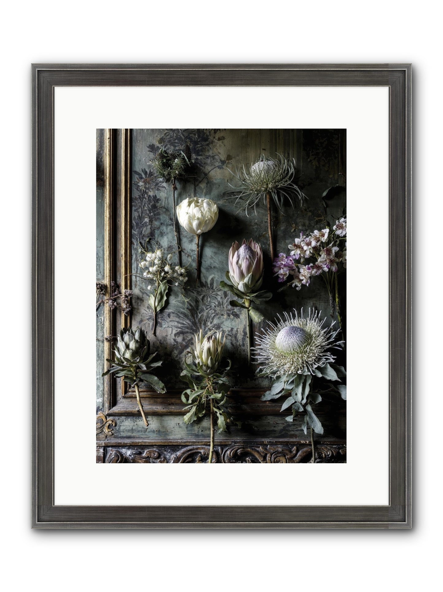 Joy's Beautiful Melancholy Framed Print - Slimwoods Black/Silver 12x16