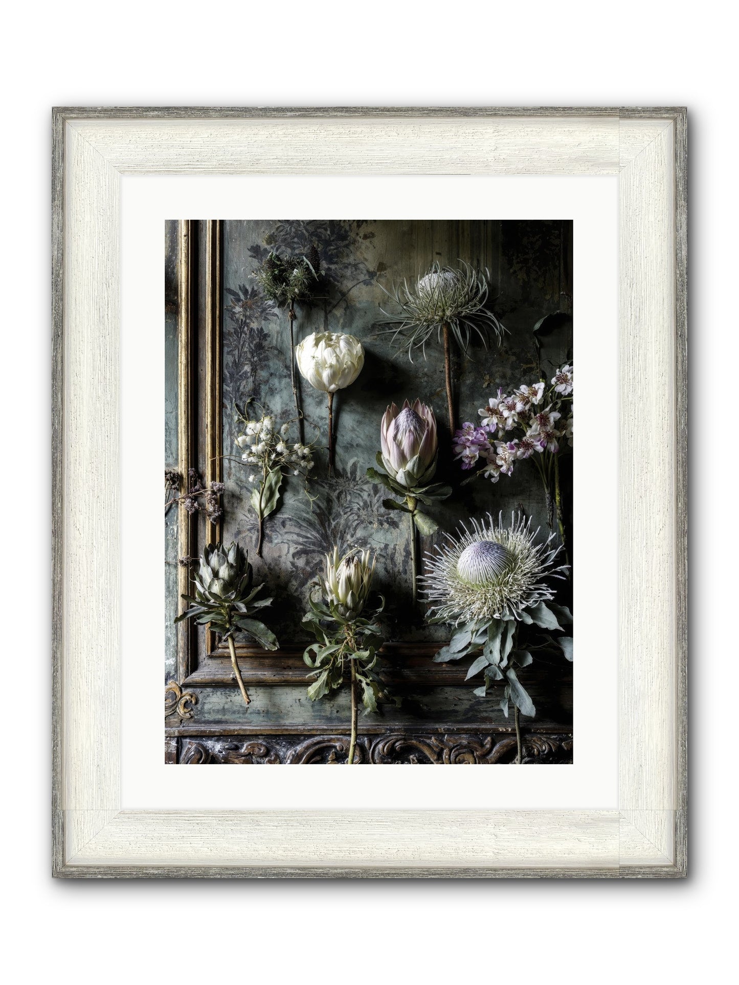 Joy's Beautiful Melancholy Framed Print - Driftwood White 18x24