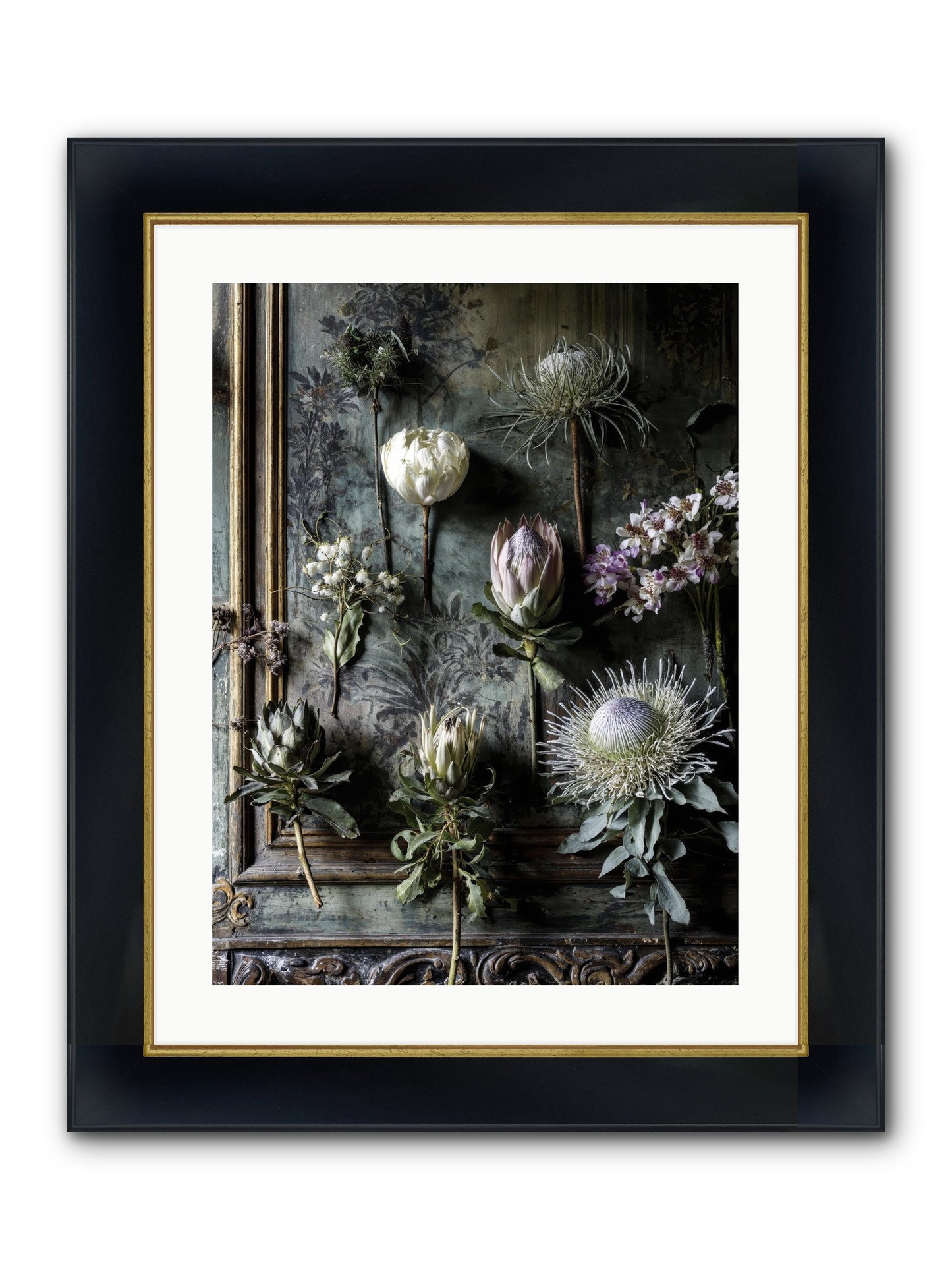 Joy's Beautiful Melancholy Framed Print - Wide Black w/Gold 18x24