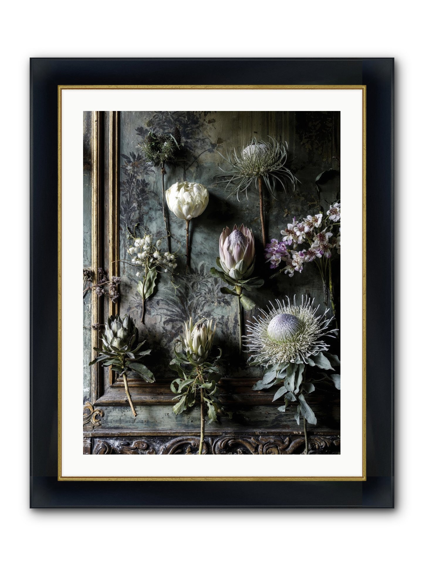 Joy's Beautiful Melancholy Framed Print - Wide Black w/Gold 24x32