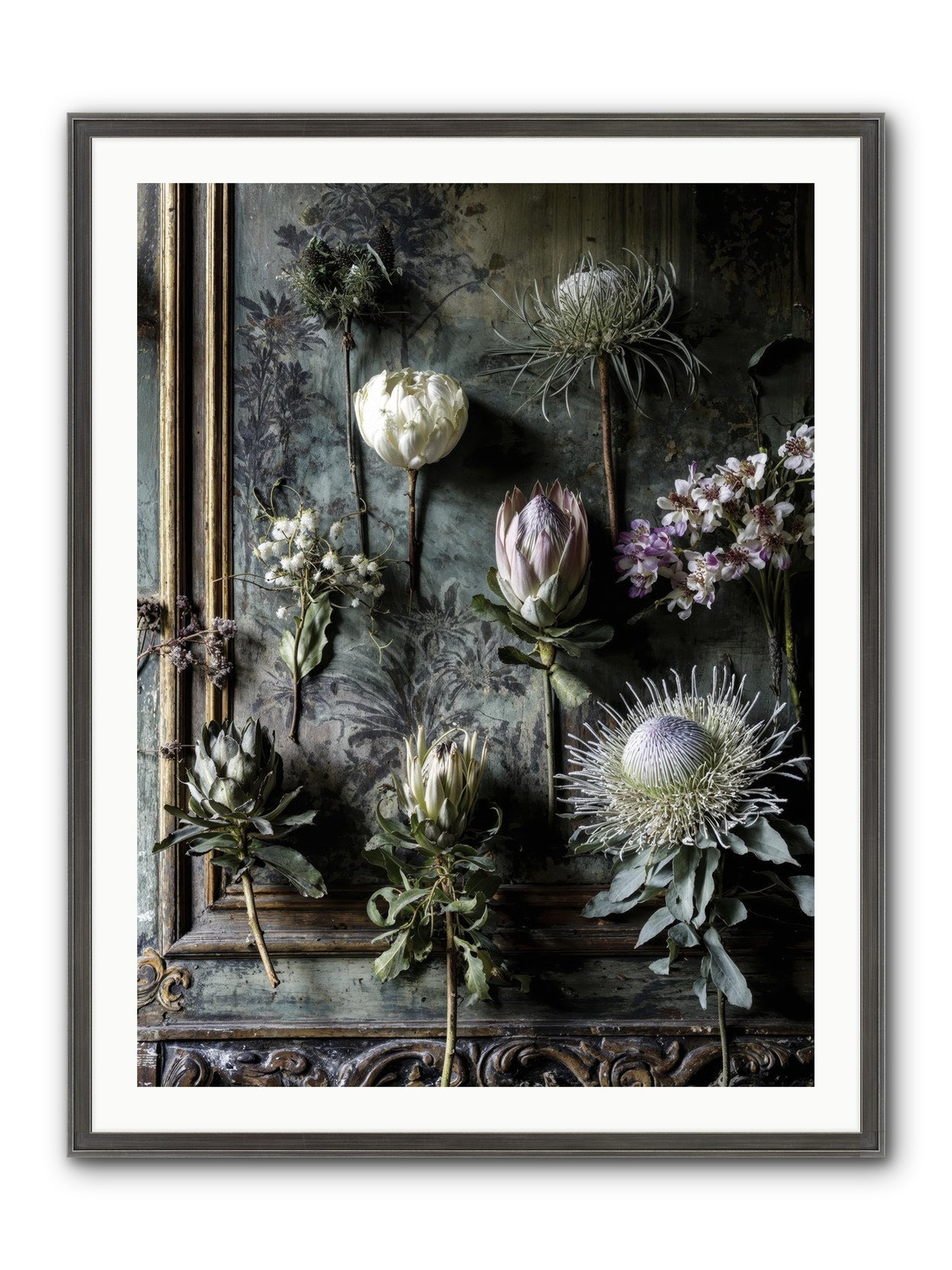 Joy's Beautiful Melancholy Framed Print - Slimwoods Black/Silver 30x40