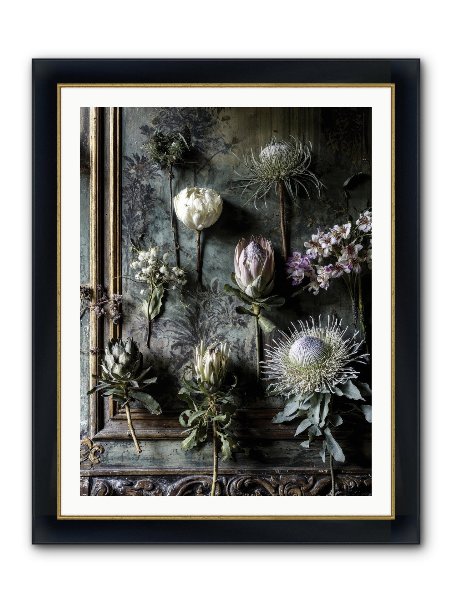 Joy's Beautiful Melancholy Framed Print - Wide Black w/Gold 30x40
