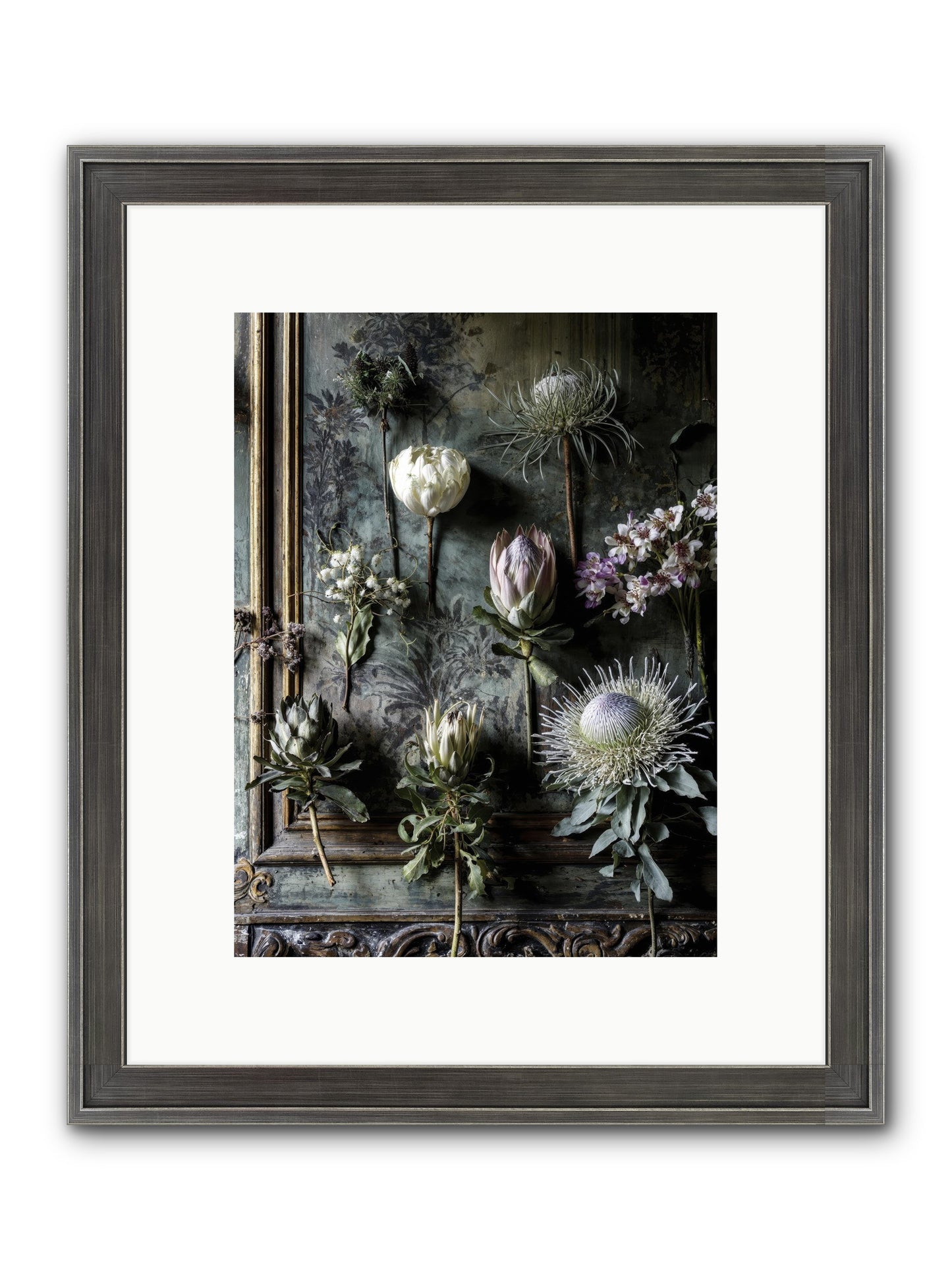 Joy's Beautiful Melancholy Framed Print - Slimwoods Black/Silver 9x12